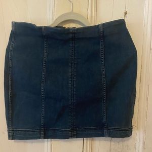 Free people denim skirt!